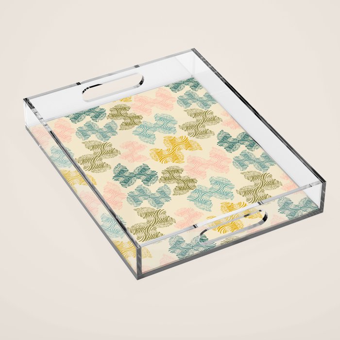 Wild Zebra Acrylic Tray Gallery Image 1