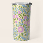 Botanical Garden - Lilac, Blue and Green  Travel Mug Gallery Image 2