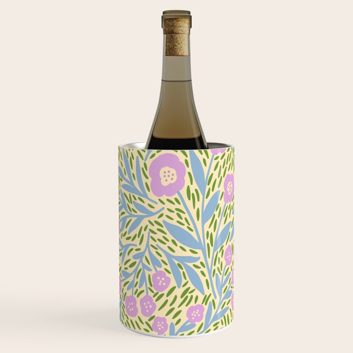 Botanical Garden - Lilac, Blue and Green  Wine Chiller Gallery Image 2