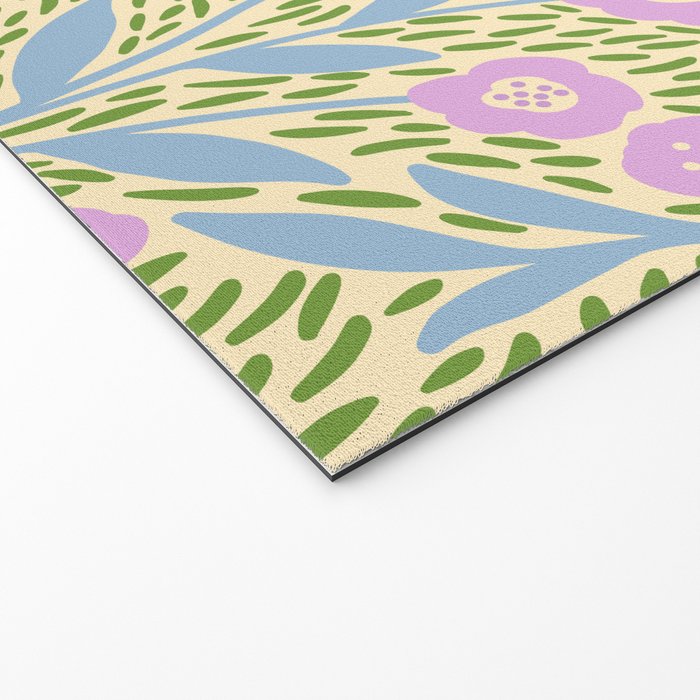 Botanical Garden - Lilac, Blue and Green  Welcome Mat Gallery Image 2
