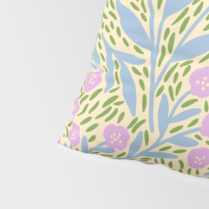 Botanical Garden - Lilac, Blue and Green  Pillow Sham Gallery Image 4