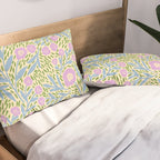 Botanical Garden - Lilac, Blue and Green  Pillow Sham Gallery Image 2