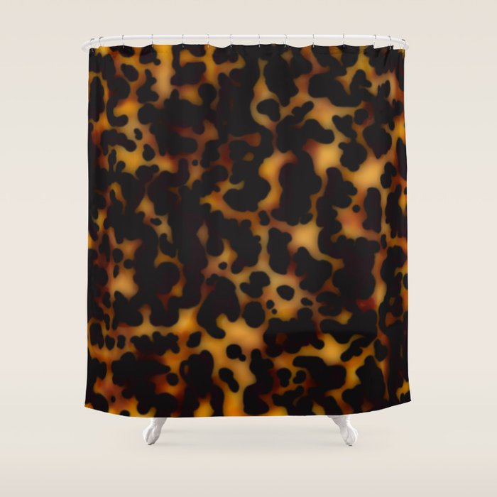 tortoiseshell tortoise shell  Shower Curtain Gallery Image 1