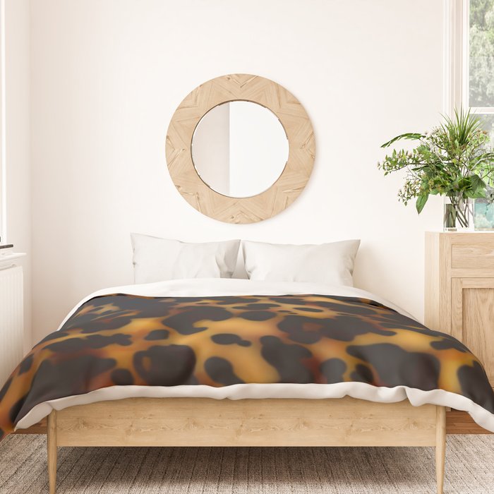 tortoiseshell tortoise shell  Duvet Cover Gallery Image 3