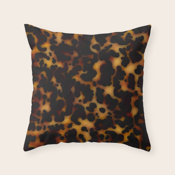 tortoiseshell tortoise shell  Throw Pillow Gallery Image 6