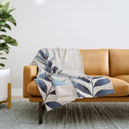 Modern Botanicals Throw Blanket Gallery Image 1