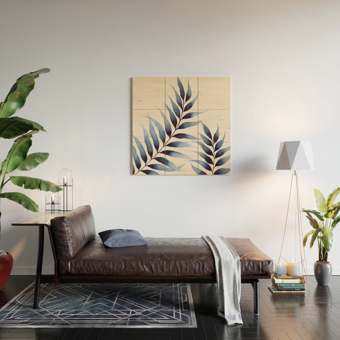 Modern Botanicals Wood Wall Art Gallery Image 2