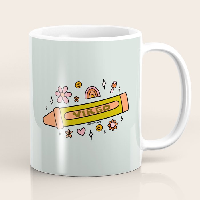 Virgo Crayon Coffee Mug Gallery Image 1