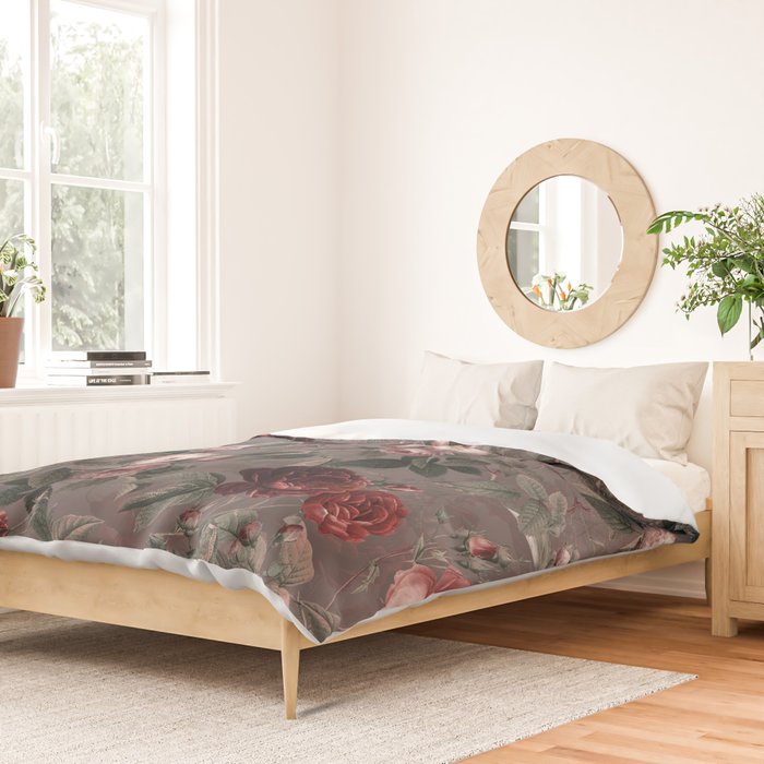 Roses in the Dark IV Duvet Cover Gallery Image 2