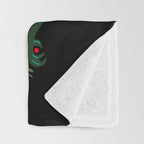 Dragon - Red, Black, Green Throw Blanket Gallery Image 3