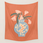 Tiger Vase Wall Tapestry Gallery Image 4