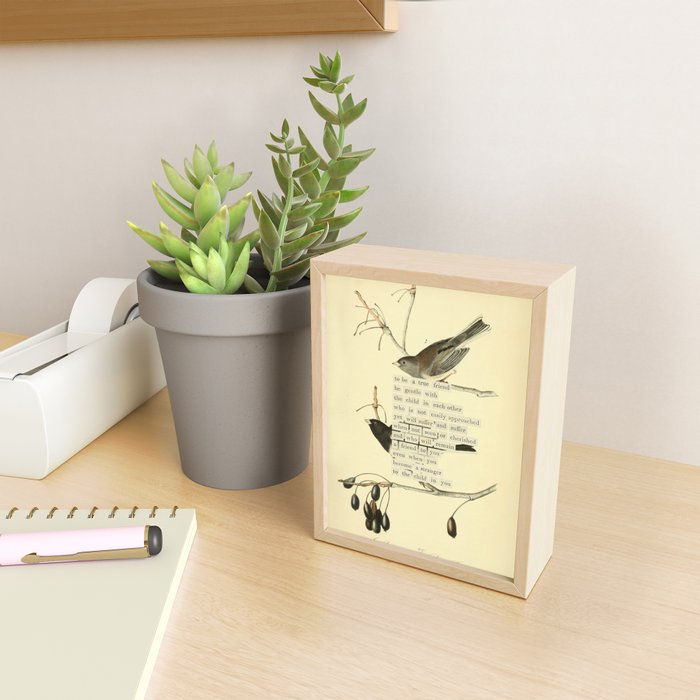 Bird Divinations: Snow Bird (about: almanacofbirds.org) Mini Art Print Gallery Image 2