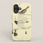 Bird Divinations: Snow Bird (about: almanacofbirds.org) iPhone Case Gallery Image 1