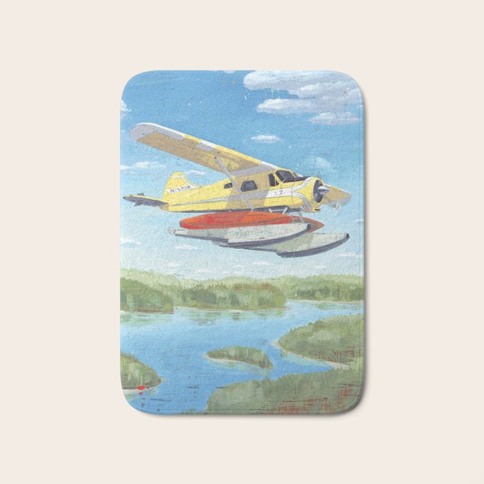 dehavilland beaver dhc-2 float plane Bath Mat Gallery Image 1