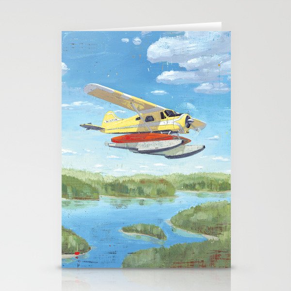dehavilland beaver dhc-2 float plane Stationery Card Gallery Image 2