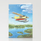 dehavilland beaver dhc-2 float plane Stationery Card Gallery Image 2