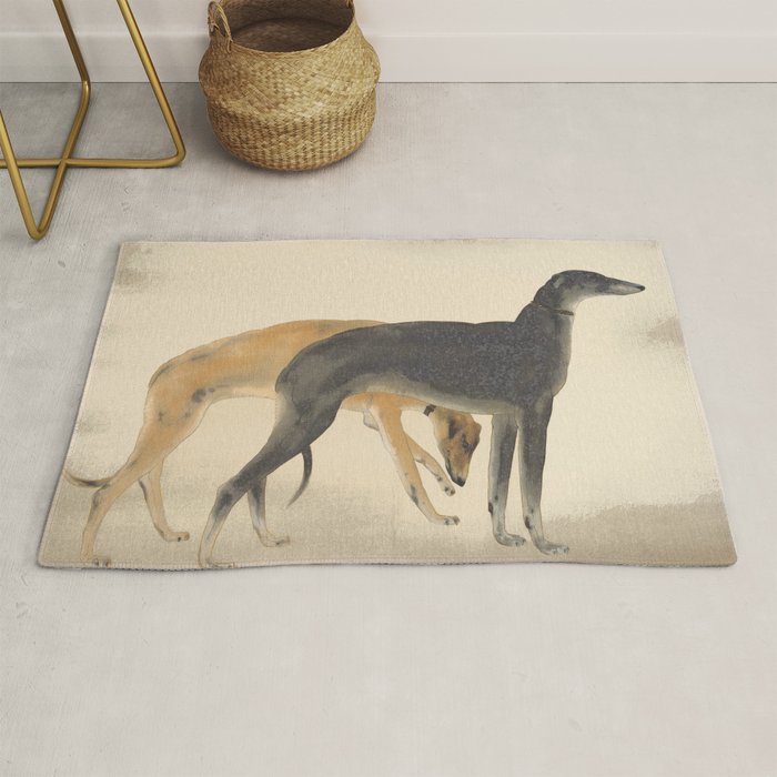Two Sighthounds Rug Gallery Image 1