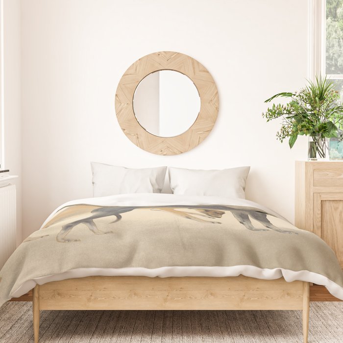 Two Sighthounds Duvet Cover Gallery Image 3
