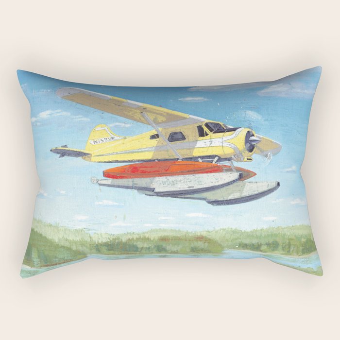 dehavilland beaver dhc-2 float plane Rectangular Pillow Gallery Image 2
