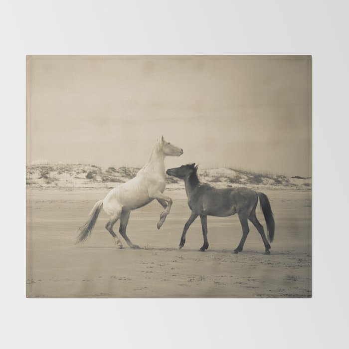 Wild Horses 2 Throw Blanket Gallery Image 2