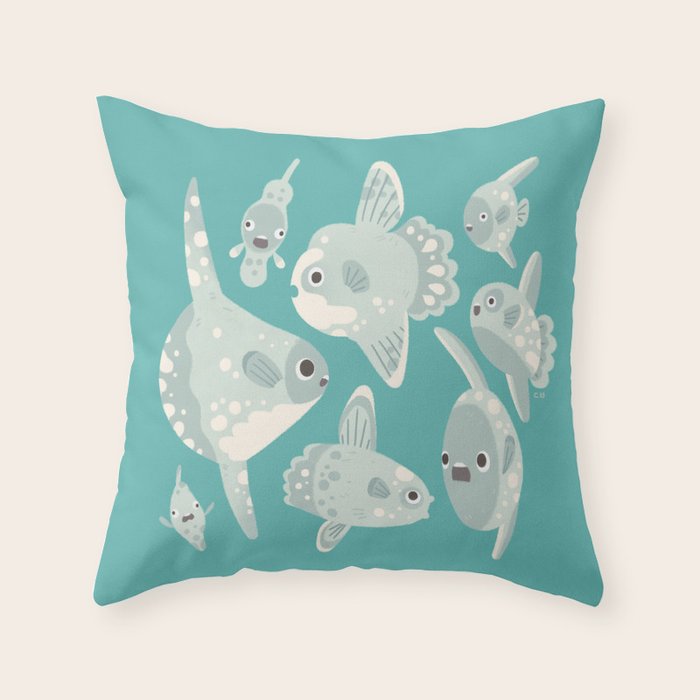 Mola mola Throw Pillow Gallery Image 6
