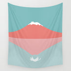 Cat Landscape 194: Reflection Wall Tapestry Gallery Image 4