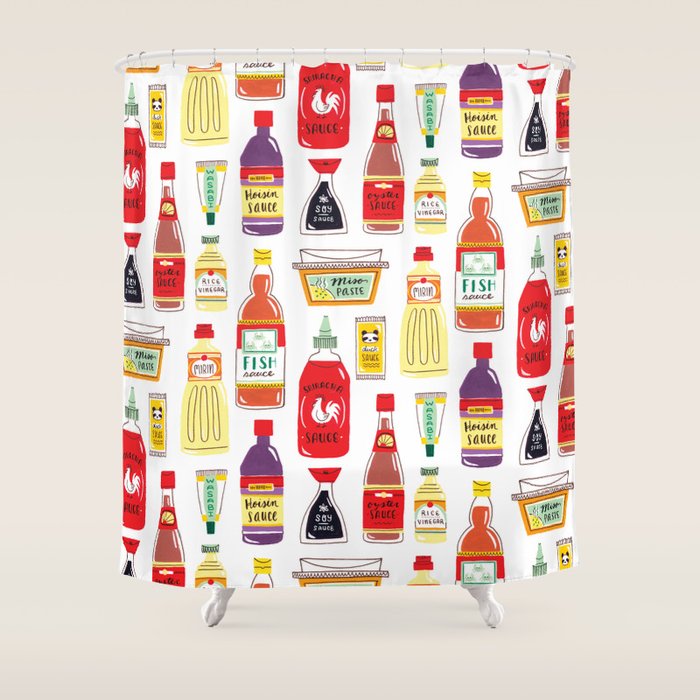 Asian Seasonings Shower Curtain Gallery Image 1