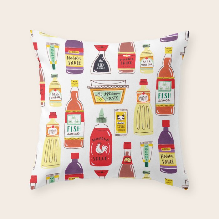 Asian Seasonings Throw Pillow Gallery Image 6
