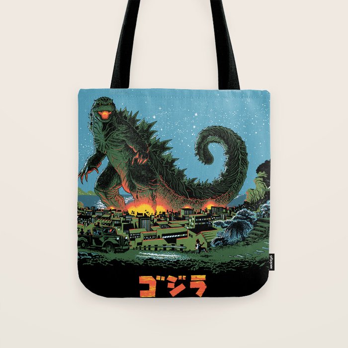 Godzilla - Blue Edition Tote Bag Gallery Image 1