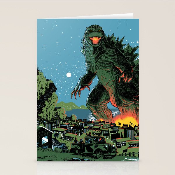 Godzilla - Blue Edition Stationery Card