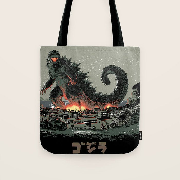 Godzilla - Gray Edition Tote Bag Gallery Image 1