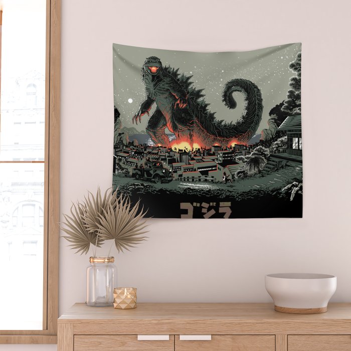 Godzilla - Gray Edition Wall Tapestry Gallery Image 2