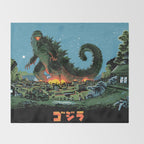 Godzilla - Blue Edition Throw Blanket Gallery Image 2