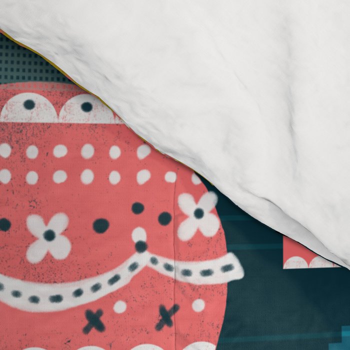 Hot Air Balloons - Retro, Vintage-inspired Print and Pattern by Andrea Lauren Comforter Gallery Image 4