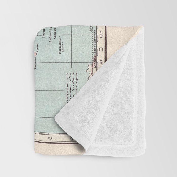 World Map Throw Blanket Gallery Image 3