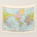 World Map Wall Tapestry Gallery Image 4