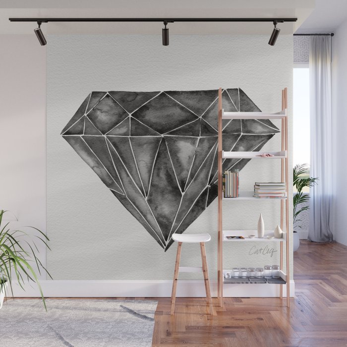 Black Diamond Wall Mural Gallery Image 1