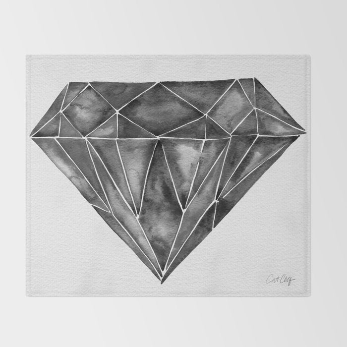 Black Diamond Throw Blanket Gallery Image 2