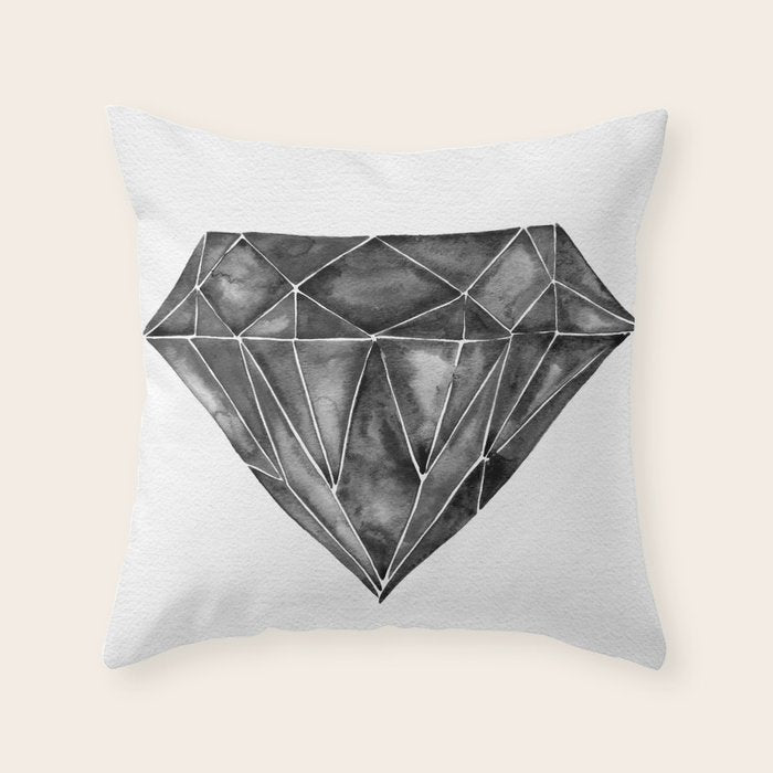 Black Diamond Throw Pillow Gallery Image 1