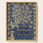 Pride and Prejudice by Jane Austen Vintage Peacock Book Cover Serving Tray Gallery Image 1