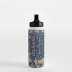 Pride and Prejudice by Jane Austen Vintage Peacock Book Cover Water Bottle Gallery Image 2
