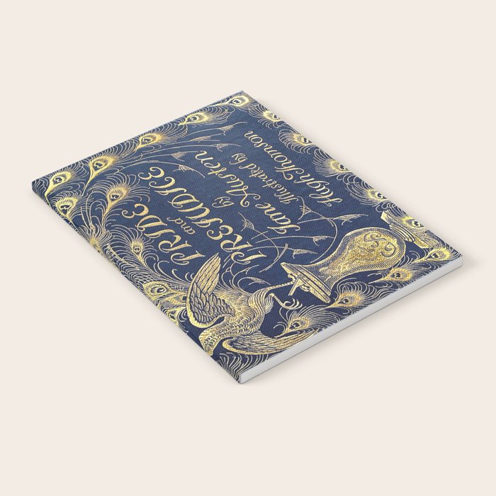 Pride and Prejudice by Jane Austen Vintage Peacock Book Cover Notebook Gallery Image 2