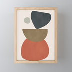 Abstract Balancing Stones Mini Art Print Gallery Image 1