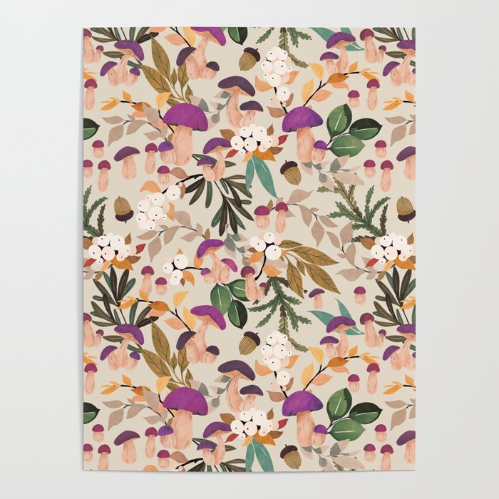 Magic mushroom forest H Poster Gallery Image 4