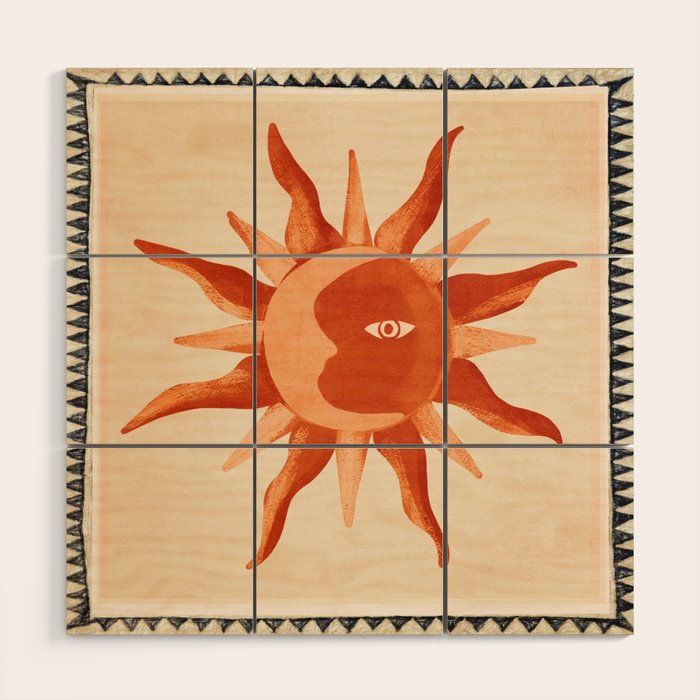 Bohemian Sun 5 Wood Wall Art Gallery Image 1