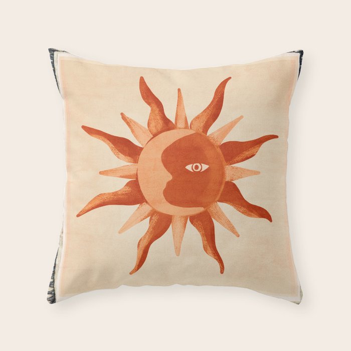 Bohemian Sun 5 Throw Pillow Gallery Image 6