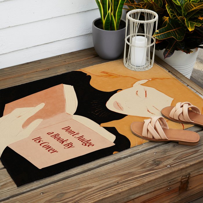 Donât Judge a Book By Its Cover 2 Outdoor Rug Gallery Image 2