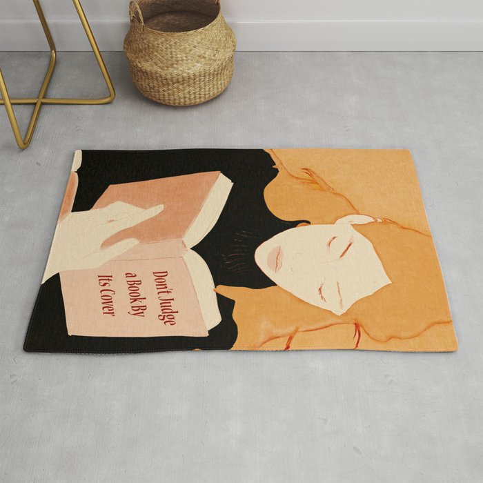 Donât Judge a Book By Its Cover 2 Rug Gallery Image 1