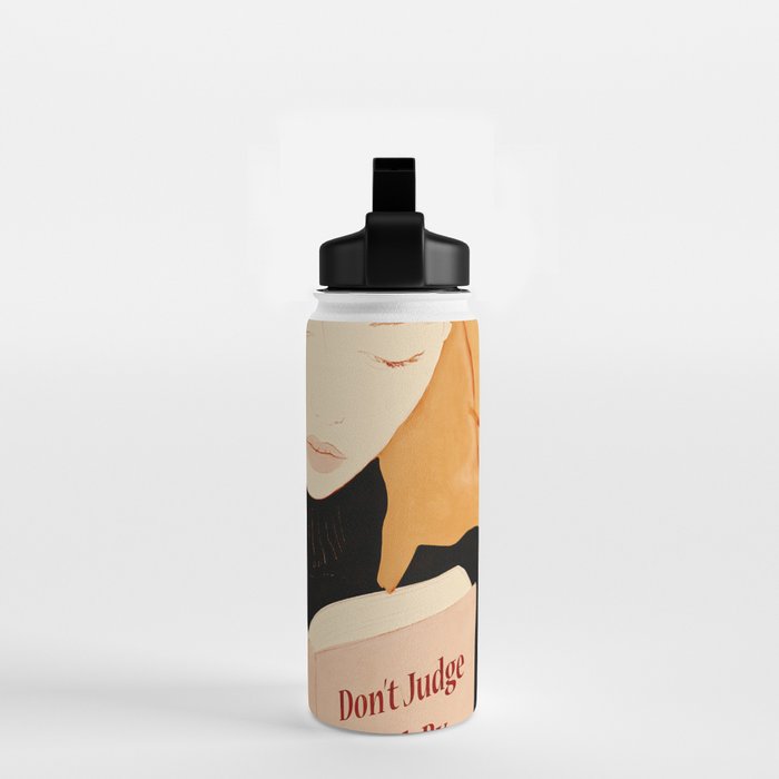 Donât Judge a Book By Its Cover 2 Water Bottle Gallery Image 2