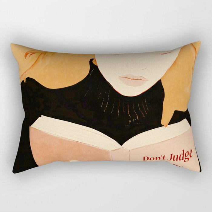 Donât Judge a Book By Its Cover 2 Rectangular Pillow Gallery Image 2